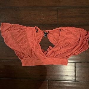 Kind of burnt orange Forever 21 crop top | size S